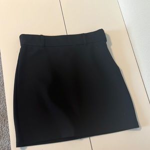 Black mini skirt